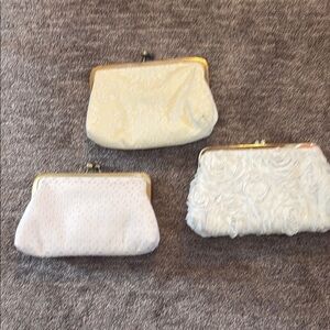 Chic Cream and White Clutch Trio